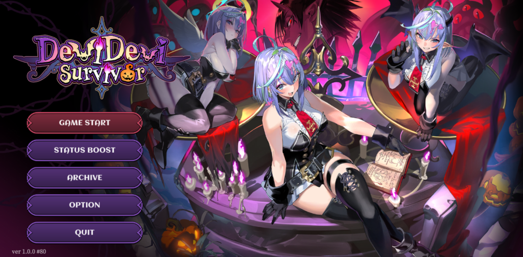图片[1]-恶魔幸存者 DeviDeviSurvivor v1.0.1 解锁完整版，美少女肉鸽割草的生存挑战