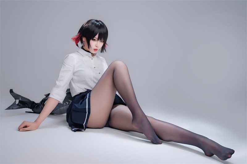 #轩萧学姐 - 鲨鱼妹JK [100P+1V -549M]