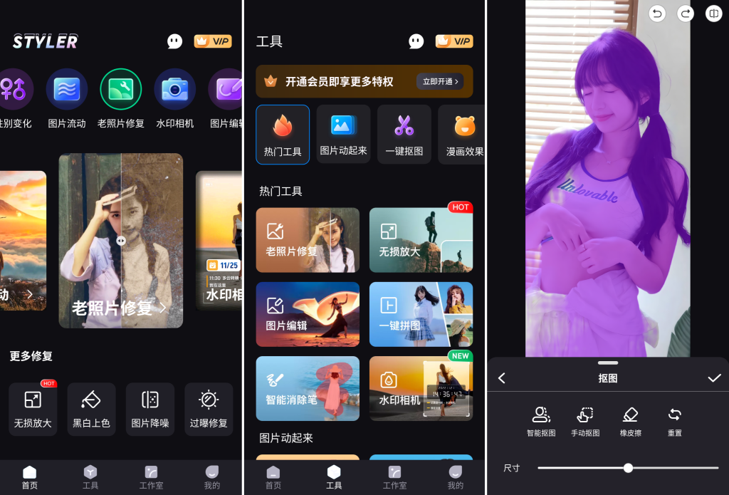 图片[1]-Styler v3.7.6.0 会员版，一键修复与特效的图片编辑软件