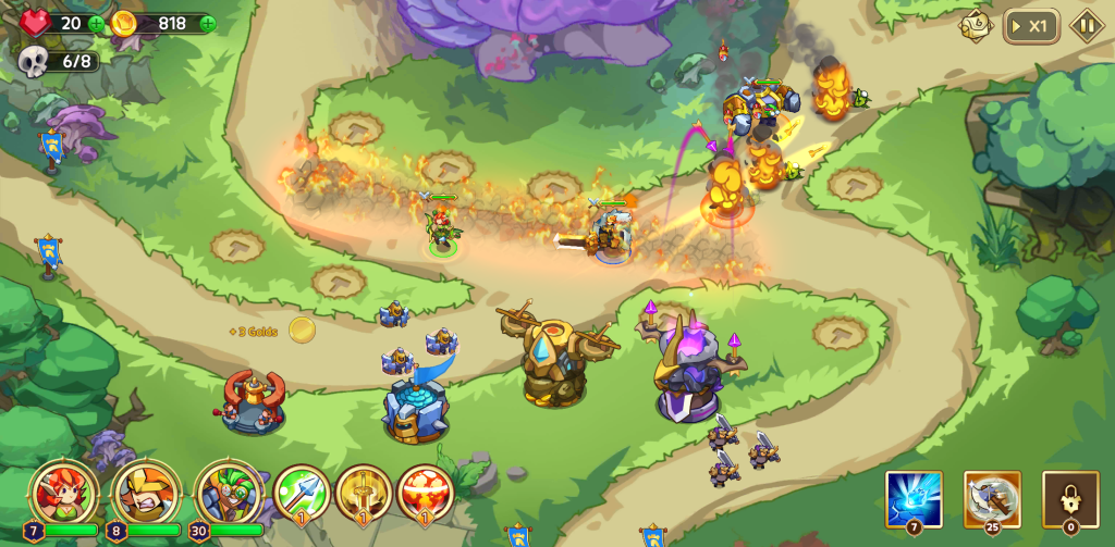 图片[5]-塔防之王5 v1.0.146 免付费解锁+MOD菜单版，布置防御塔、招募英雄，抵御一波又一波的敌人进攻